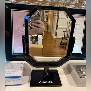 CHANEL Black Octagonal Vanity Mirror